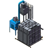 Système de récupération de billes d'acier certifié CE pour salle de sablage automatique avec fonction de nettoyage pour la construction navale et les structures en acier de ponts