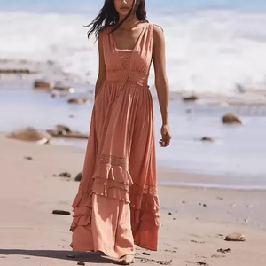 Produttori di Abbigliamento Personalizzato Vestiti Estivi Casual in <span class=keywords><strong>Lino</strong></span> da <span class=keywords><strong>Donna</strong></span> Abito Lungo in Cotone e <span class=keywords><strong>Lino</strong></span> Abito Elegante da <span class=keywords><strong>Donna</strong></span> Stampato in <span class=keywords><strong>Lino</strong></span> - Product Image 5