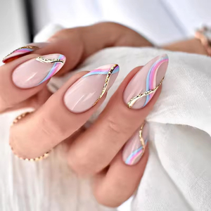 <span class=keywords><strong>Uñas</strong></span> <span class=keywords><strong>Acrílicas</strong></span> Artificiales al por Mayor OEM, Kit de <span class=keywords><strong>Uñas</strong></span> Postizas Simples, <span class=keywords><strong>Uñas</strong></span> Francesas Cuadradas de Bailarina Personalizadas para Presionar y Colocar en los Dedos - Product Image 2