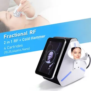 Portátil 2 en 1 RF morpheus 8 facial y cuerpo y morpheus 8 máquina de radiofrecuencia para apretar la piel con martillo frío