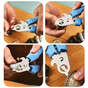 Cortador de caracoles de acero inoxidable, herramienta de cocina multifuncional, abridor de conchas resistente para preparación de mariscos - Product Image 2