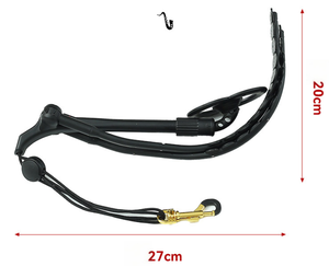 Sangle de transport professionnelle pour <span class=keywords><strong>saxophone</strong></span> <span class=keywords><strong>alto</strong></span> et ténor – Sangle de cou réglable, <span class=keywords><strong>support</strong></span> double épaule, ceinture dorsale respirante - Product Image 2