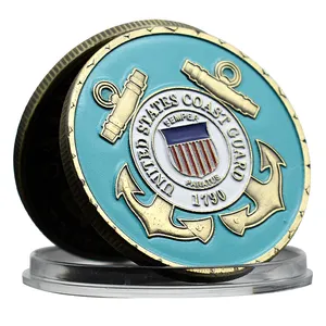 Moneda de cobre de La Guardia Costera DE LOS Estados Unidos 1790, medalla conmemorativa Retro coleccionable, artesanía