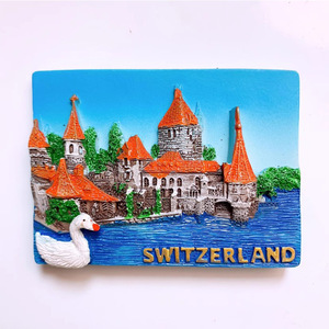 Personalizado 3D resina checa Praha Castillo nieve globo recuerdo refrigerador imán Praga Helsinki <span class=keywords><strong>Dinamarca</strong></span> pintura a mano imán de nevera - Product Image 2