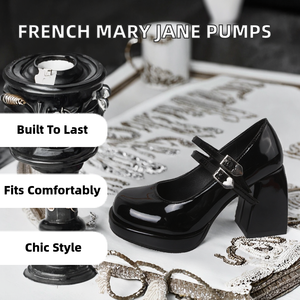 Chaussures de mariée blanches à talons hauts pour femmes, style Mary Jane, <span class=keywords><strong>plateforme</strong></span> imperméable avec <span class=keywords><strong>talon</strong></span> épais, chaussures de demoiselle d'honneur élégantes - Product Image 2