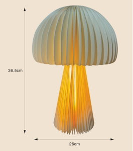 Abat-jour en papier <span class=keywords><strong>origami</strong></span> minimaliste blanc en forme de champignon de bonhomme de neige créatif à succès - Product Image 5
