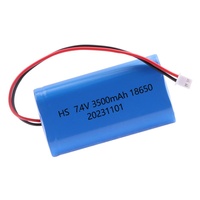 Pack de batteries 7,4 V 18650 2S Lifepo4 1500 mAh-4000 mAh Batterie lithium-ion rechargeable Prise Plusieurs options de capacité