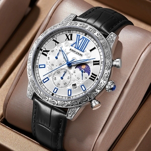 Reloj de Hombre <span class=keywords><strong>KIMSDUN</strong></span> K-1806B, Estilo Retro Redondo, Cuarzo, Moda Vintage, Gran Venta 2026 - Product Image 2