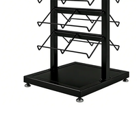 Présentoir vertical double face en métal pour carreaux de céramique, 11 niveaux, pour exposition de carreaux de porcelaine, marbre et pierre