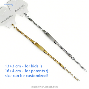 Braccialetto Personalizzato Jietao con Incisione, Misura <span class=keywords><strong>per</strong></span> Bambini, in Acciaio Inossidabile 316L, Ipoallergenico, Impermeabile, Gioielli <span class=keywords><strong>per</strong></span> Bambini all'Ingrosso - Product Image 1
