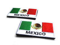 Patch brodé complet drapeau mexicain Patch de broderie emblème national tactique mexicain pour pardessus et pull