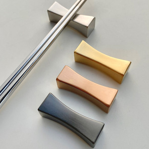 Repose-baguettes et cuillères en acier inoxydable 304, design fin, couleur unie, pour hôtel, maison, vaisselle, cadeau - Product Image 2