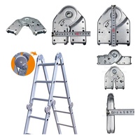 Charnière de tête de marchepied en fer pour échelle, accessoires d'escalier, petite charnière polyvalente pour échelle, joint d'échelle pliable, composant d'échelle