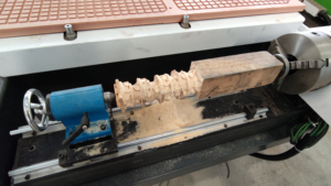 Lu diao 1325 phổ biến ATC CNC Router Straight-Row Công cụ thay đổi máy cắt máy móc + ROTARY trục chế biến gỗ Máy cắt - Product Image 5