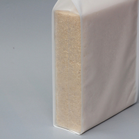Sachets en plastique et nylon imprimés personnalisés, 5kg, extérieur, 2.5 pièces, en forme de brique, à gousset latérale, emballage de riz