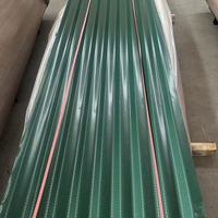 Tôles de Toiture Ondulées Galvanisées Prépeintes en Acier de Haute Qualité, Épaisseur 0,45 mm et 0,6 mm, Revêtement Zinc, pour Soudage et Pliage