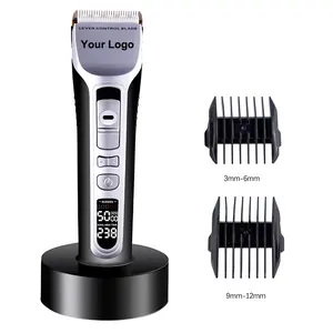 cortador de pelo professional hair cut machine trimmer portable rechargeable instant fade hair clipper with charge stand