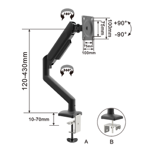 Nuovo arrivo mobili per ufficio prezzo competitivo flessibile singolo LCD <span class=keywords><strong>pc</strong></span> icd <span class=keywords><strong>monitor</strong></span> <span class=keywords><strong>braccio</strong></span> oscillante - Product Image 3