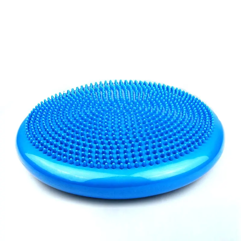 EN71 pvc competitivo inflable pelota de ejercicio de yoga equilibrio cojín y equilibrio mat