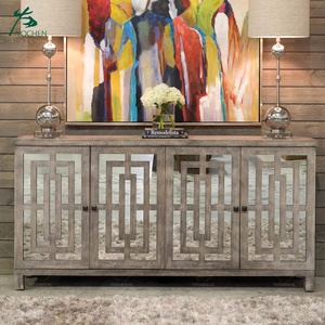 <span class=keywords><strong>Buffet</strong></span> moderne en <span class=keywords><strong>bois</strong></span> blanc de style antique avec miroir, armoire de rangement pour salle à manger, salon, cuisine, meubles de maison - Product Image 5