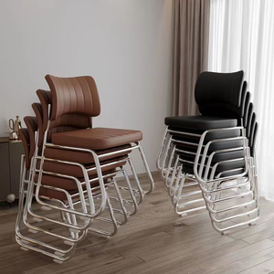Chinese Manufacturers Sell Modern Design Conference Chairs and Simple Metal-<b>Frame</b> Office Chairs at <b>Cheap</b> Prices - Product Image 3