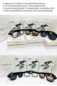 Lentes Inteligentes AIMB G1 con <span class=keywords><strong>Cámara</strong></span> <span class=keywords><strong>de</strong></span> 8.0 Megapíxeles, 1200p, IPX-6 Impermeables, Almacenamiento Local, Control Táctil, Grabación <span class=keywords><strong>de</strong></span> Audio/Video, IA Gratuita - Product Image 4