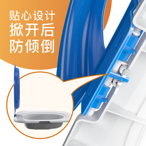 OEM Cat Toilet Trainer 5.ª Generación, Diseño Redondo Abierto Azul para Gatos de Interior - Product Image 3