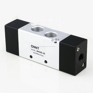 Airtac doble solenoide 5/<span class=keywords><strong>2</strong></span> FORMA DE 3/8 pulgadas de aluminio doble válvula de Control de aire neumático 4A320-10 - Product Image 2