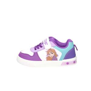 Scarpe da ginnastica Disney Frozen per ragazze, bianche e viola, con chiusura in velcro, scarpe casual - Product Image 1