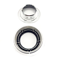 Masque universel de couverture de lentille de projecteur de 3 pouces Biled Chrome Color LED pour les pièces de rénovation de lentille de projecteur de voiture