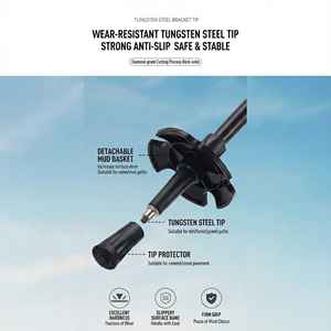 <span class=keywords><strong>Bastones</strong></span> <span class=keywords><strong>de</strong></span> Trekking <span class=keywords><strong>Plegables</strong></span> Ultraligeros <span class=keywords><strong>de</strong></span> Aluminio 7075 <span class=keywords><strong>de</strong></span> 3 Secciones, Bastón <span class=keywords><strong>de</strong></span> Senderismo con Longitud Ajustable <span class=keywords><strong>de</strong></span> 135 cm, Bloqueo Externo <span class=keywords><strong>de</strong></span> Carbono y Tungsteno - Product Image 5