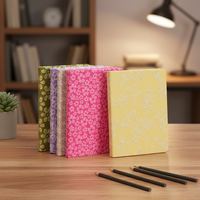 Carnet de notes premium avec couverture en tissu texturé, enveloppé de lin doux au toucher, avec fermeture élastique, idéal pour les coffrets cadeaux pour femmes