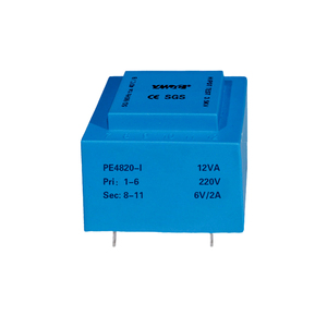 Transformador de Montaje en PCB Sellado con Epoxi YHDC PE4820-I, 12VA, 110/220/230/380V CA, 6-24V Secundario, Bajo Ruido, Alta Resistencia Dieléctrica - Product Image 1