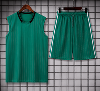 Maillot de football sans manches de haute qualité, motif camouflage graffiti, séchage rapide, en mesh, avec short, kit d'entraînement, logo personnalisé