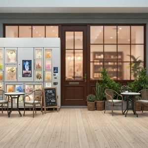 Distributeur automatique de fleurs en libre-service pour l'extérieur avec réfrigérateur, paiement par carte de crédit et pièces, compatible SDK - Product Image 1