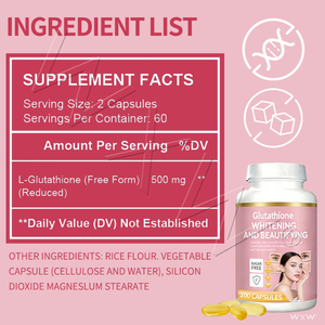 Cápsulas de Glutatión Bien Diseñadas, Cápsulas Blandas para el Apoyo Inmunológico, Aumento de Energía, Suplementos, Cápsulas para Aclarar la Piel - Product Image 2