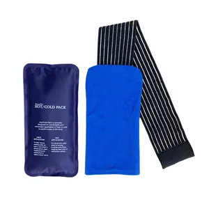 Impacco di ghiaccio con cinturino elastico confezione di Gel caldo freddo per lesioni impacco di ghiaccio riutilizzabile terapia fisica