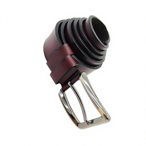 Cinturón de Cuero Genuino de Vaca para Hombre, Estilo Vintage, con Hebilla de Acero, Impresión de Logotipo Personalizado por Transferencia Térmica, Duradero, Impermeable y Ecológico - Product Image 6