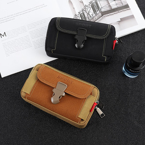 Sac banane unisexe vintage Oxford imperméable pour téléphone, sacoche EDC d'extérieur avec fermeture éclair, ceinture incluse, pochette en forme de boîte - Product Image 2