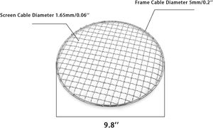 Directo de fábrica, malla de alambre de acero inoxidable de grado alimenticio, parrilla para barbacoa, rejilla, rejilla, bandeja de cocina desechable para exteriores/interiores para - Product Image 2