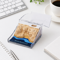 En stock, bloc-notes en papier 3D stéréoscopique découpé au laser, format mini, portable, papeterie de poche pour le bureau et l'école