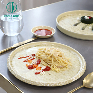 <span class=keywords><strong>Vajilla</strong></span> Redonda de <span class=keywords><strong>Melamina</strong></span> Moderna, No Tóxica, al por Mayor, Plato para Pasta, Pizza, Carne, Cena, para el Hogar y Restaurantes - Product Image 3