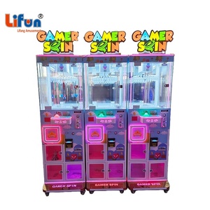 Lifun <span class=keywords><strong>Lucky</strong></span> Gamer Spin, machine à cadeaux rotative à 30 clips, avec 3 compartiments inférieurs, kiosque de distribution de prix à monnayeur pour centres commerciaux - Product Image 1