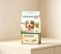 Sac à fond plat imperméable et résistant à l'humidité, imprimé en gravure personnalisée, avec fermeture éclair, Doypack, 2,5 kg, pour l'emballage d'aliments pour chiens, chats et animaux de compagnie