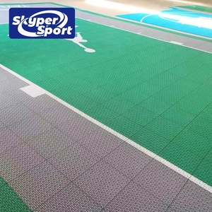 Baldosas Deportivas Multiusos para Canchas de Baloncesto, Tenis y Voleibol, con Logotipo Personalizado, para Uso en Exteriores, de Polipropileno Entrelazado, con Amortiguación - Product Image 3