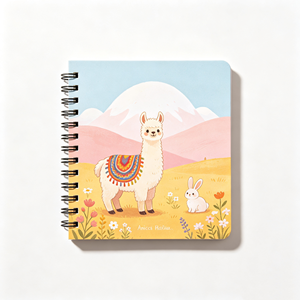 Cuaderno Espiral Ecológico Personalizado Hecho <span class=keywords><strong>de</strong></span> <span class=keywords><strong>Papel</strong></span> <span class=keywords><strong>Reciclado</strong></span>, Tapa Blanda con Encuadernación Espiral, A5, Cuadernos Sostenibles para Niños - Product Image 3