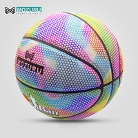 MOZURU Ballon de basket-ball holographique lumineux phosphorescent à LED de nuit