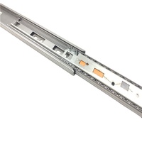 Glissière à roulement à billes moderne de 45 mm à ouverture par pression et fermeture amortie pour tiroirs de cuisine et de salle de bain