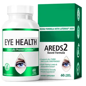 Areds 2 vitamin mata (secara klinis Proven LuteMax 2020) Lutein dan Zeaxanthin suplemen mendukung ketegangan mata kering mata dan penglihatan