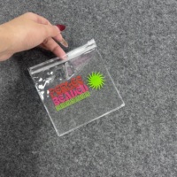 Sac à fermeture éclair refermable en PVC mini, personnalisé, écologique, translucide, givré, transparent, pour organiser les petits articles d'affaires